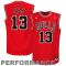 Joakim Noah Chicago Bulls adidas Replica Road Jersey - Red