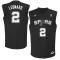 Kawhi Leonard San Antonio Spurs adidas Fashion Replica Jersey C Black