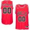 Men Chicago Bulls adidas Custom Swingman Road Jersey - Red