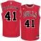 Men Chicago Bulls Cameron Bairstow adidas Red Replica Road Jersey