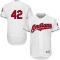 Men's Cleveland Indians Jackie Robinson Majestic White Authentic Collection Flexbase Jersey