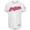 Men's Cleveland Indians Majestic White Home 2016 Mother's Day Flex Base Team Jersey