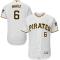 Men's Pittsburgh Pirates Starling Marte Majestic White Flexbase Authentic Collection Player Jersey