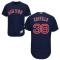 Navy Blue Rusney Castillo Men #38 Majestic MLB Boston Red Sox Flexbase Collection Jersey