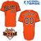 Orange Customized Men Majestic MLB Baltimore Orioles Cool Base Alternate Jersey