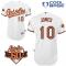 White Adam Jones Men #10 Majestic MLB Baltimore Orioles Cool Base Home Jersey