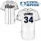 White Andrew Cashner Men #34 Majestic MLB San Diego Padres Cool Base Home Jersey