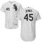 White-Black Bobby Jenks Men #45 Majestic MLB Chicago White Sox Flexbase Collection Jersey