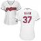 White Cody Allen Women #37 Majestic MLB Cleveland Indians 2016 New Cool Base Jersey