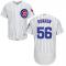 White Hector Rondon Men #56 Majestic MLB Chicago Cubs Flexbase Collection Jersey