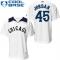 White Michael Jordan Men #45 Majestic MLB Chicago White Sox 1976 Turn Back The Clock Jersey