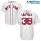 White Rusney Castillo Men #38 Majestic MLB Boston Red Sox Cool Base Home Jersey