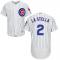 White Tommy La Stella Men #2 Majestic MLB Chicago Cubs Flexbase Collection Jersey