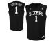 adidas Michael Carter-Williams Philadelphia 76ers Fashion Replica Jersey - Black