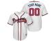 Atlanta Braves Majestic Cool Base Custom Jersey - White