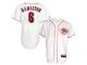 Billy Hamilton Cincinnati Reds #6 Majestic Replica Jersey - White