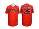 Boston Red Sox #25 Jackie Bradley Jr Conventional 3D Version Red Jersey