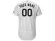 Chicago White Sox Majestic Flexbase Authentic Collection Custom Jersey - White Black