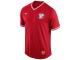 Cincinnati Reds Nike Cooperstown V-Neck Jersey 1.5 - Red