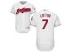 Cleveland Indians #7 Kenny Lofton White Flexbase Authentic Collection Stitched Baseball Jersey