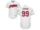 Cleveland Indians #99 Ricky Vaughn White Flexbase Authentic Collection Stitched Baseball Jersey