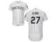 Colorado Rockies #27 Trevor Story White Strip Flexbase Authentic Collection Stitched Baseball Jersey