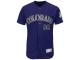 Colorado Rockies Majestic Flexbase Authentic Collection Custom Jersey - Purple