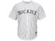 Colorado Rockies Majestic Youth Custom Cool Base Jersey - White