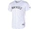 Colorado Rockies Majestic Youth Official Cool Base Team Jersey - White