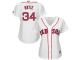 David Ortiz Boston Red Sox Majestic Women's 2015 Cool Base Player Jersey C White