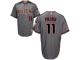 Gray A. J. Pollock Authentic Player  Men #11 Majestic MLB Arizona Diamondbacks 2016 New Cool Base Jersey