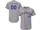 Gray Customized Men Majestic MLB Colorado Rockies Flexbase Collection Jersey