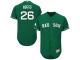 Green Celtic Wade Boggs Men #26 Majestic MLB Boston Red Sox Flexbase Collection Jersey