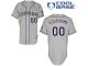 Grey Customized Men Majestic MLB Colorado Rockies Cool Base Road Jersey