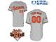 Grey Customized Women Majestic MLB Baltimore Orioles Cool Base Road Jersey