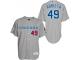 Grey Jake Arrieta Men #49 Majestic MLB Chicago Cubs 1990 Turn Back The Clock Jersey