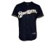 Jean Segura Milwaukee Brewers #9 Majestic Replica Jersey - Navy Blue