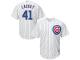 John Lackey Chicago Cubs Majestic Official Cool Base Player Jersey - White