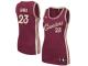 LeBron James Cleveland Cavaliers adidas Women's Christmas Day Replica Swingman Jersey - Burgundy