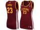 LeBron James Cleveland Cavaliers adidas Women's Replica Jersey - Wine