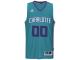 Men Charlotte Hornets adidas Custom Swingman Alternate Jersey - Teal