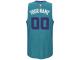 Men Charlotte Hornets adidas Custom Swingman Alternate Jersey - Teal