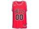 Men Chicago Bulls adidas Custom Swingman Road Jersey - Red