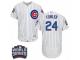 Men Majestic Chicago Cubs #24 Dexter Fowler White 2016 World Series Bound Flexbase Authentic Collection MLB Jersey