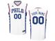 Men Philadelphia 76ers adidas 2015 Custom Replica Home Jersey - White