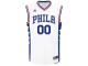 Men Philadelphia 76ers adidas 2015 Custom Replica Home Jersey - White