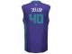 Men's Charlotte Hornets Cody Zeller adidas Purple Road Replica Jersey