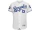 Men's Kansas City Royals Salvador Perez Majestic White FlexBase Player Jersey with World Series Commemorative Patch