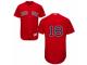 Men's Majestic Boston Red Sox #18 Mitch Moreland Red Flexbase Authentic Collection MLB Jersey