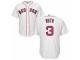 Men's Majestic Boston Red Sox #3 Babe Ruth White Home Cool Base MLB Jersey